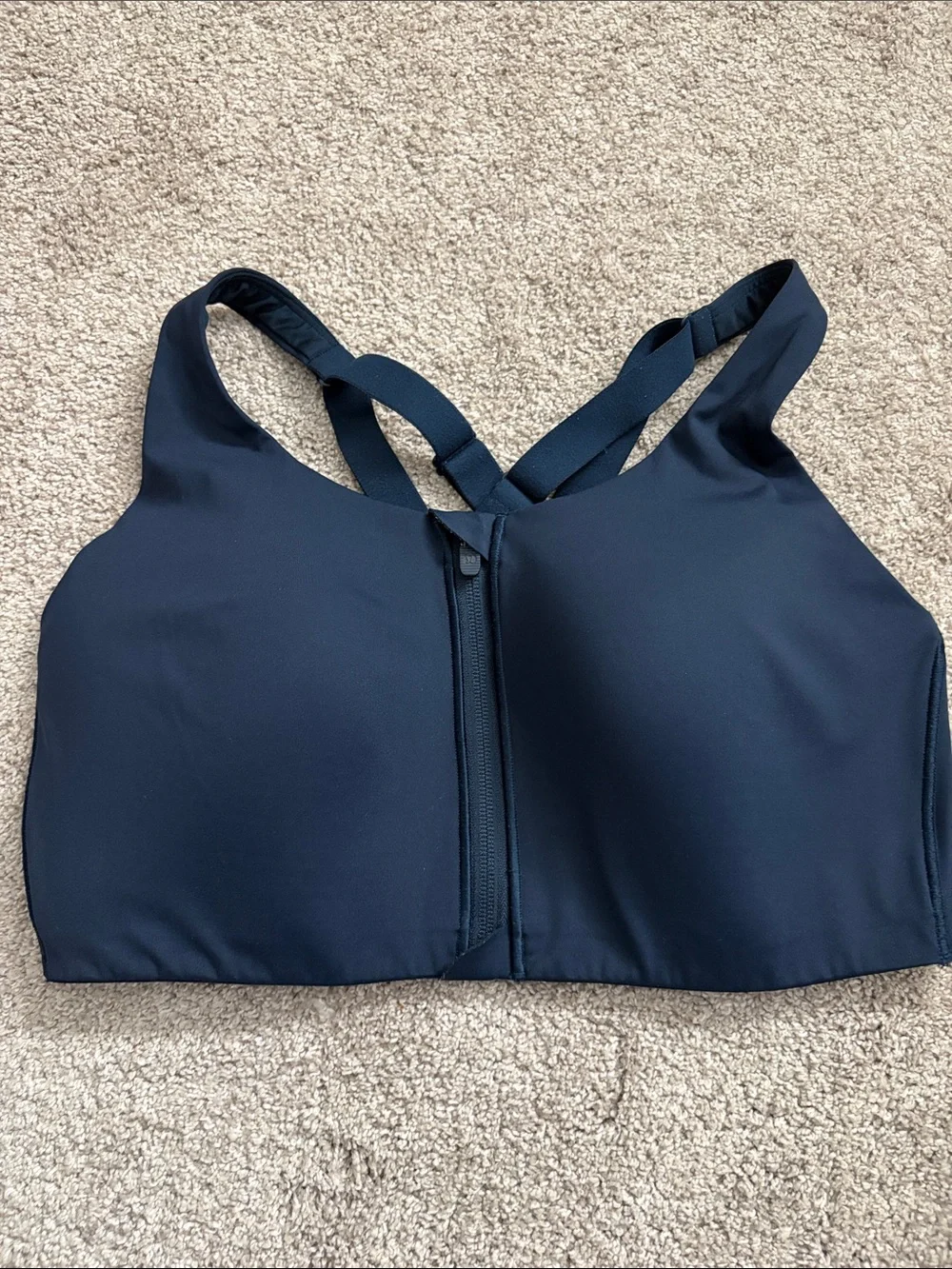 lululemon athletica Front-Zip Crisscross Sports Bra - Navy